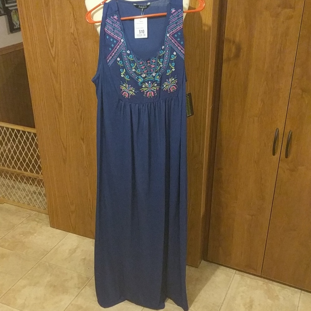 3X dark blue, New dress